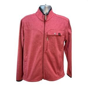 Mountain & Isles Full Zip Jacket Heather Red Size M Men’s Outdoor Performance
